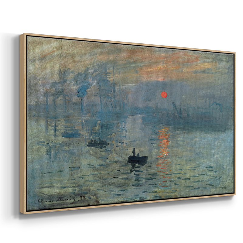 Lever de soleil, H 17 po x l 25 po x P 2 po, Toile encadrée Natura