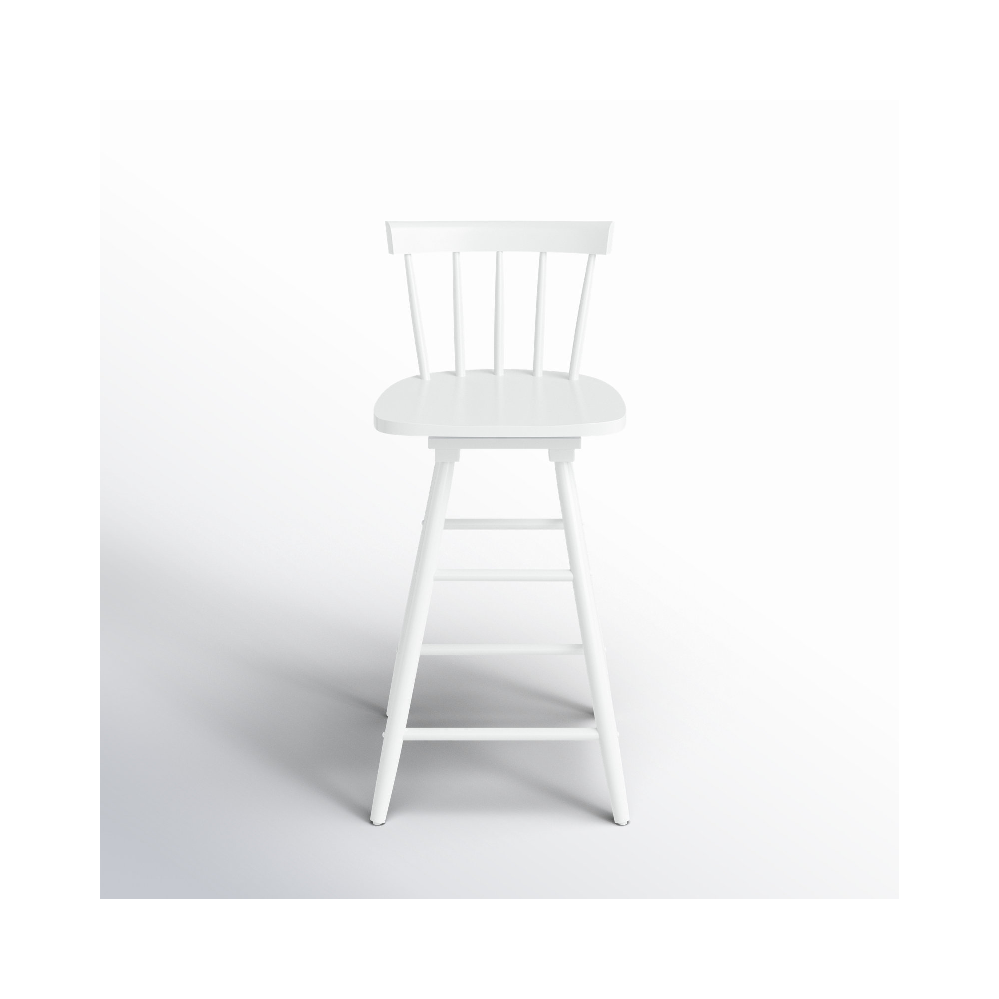 Portside Swivel Counter Stool, White