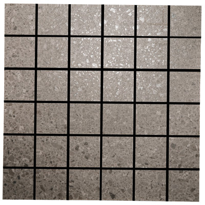 Birthplace 2" W x 2" L Porcelain Terrazzo Look Tile Grid Mosaic Sheet