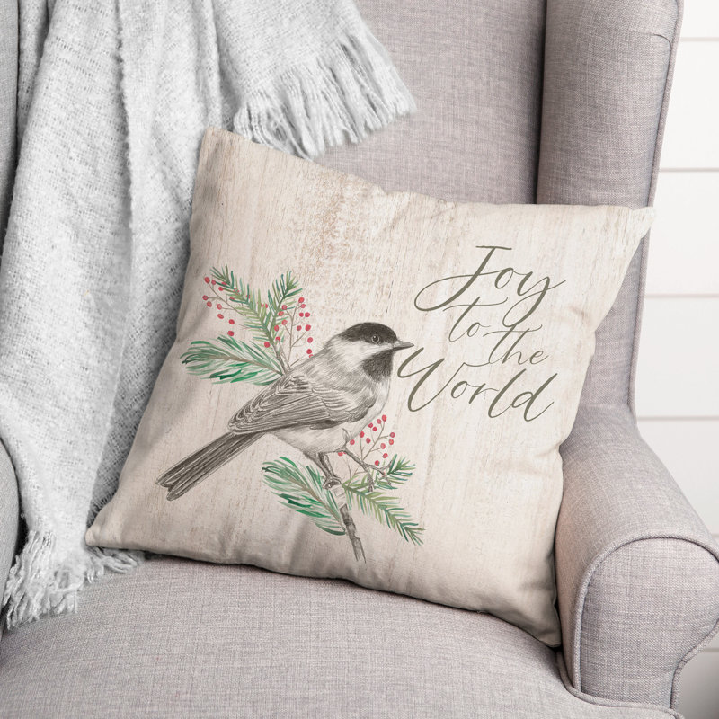 Floral Reversible Throw Pillow