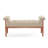 Dunaway Elegant Linen Tufted Bench