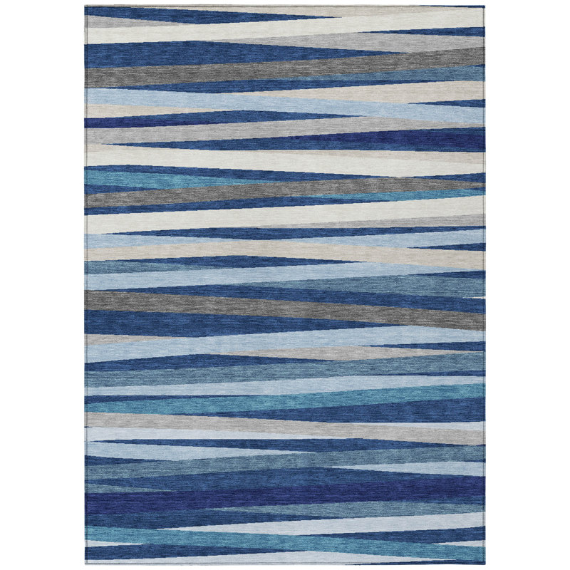  Machine Washable Indoor/Outdoor Chantille ACN997 Gray Area Rug, Rectangle 8' x 10'