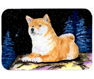 Red Barrel Studio® Bernadeta Shiba Inu Glass Cutting Board