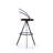 Nathan Upholstered Adjustable Height Counter Stool with Metal Frame
