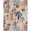 Tapis d'extérieur à motif floral coloré rose / vert / jaune / ivoire / multicolore-86831366