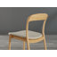 Chaise d'appoint en bois massif brun Brentten
