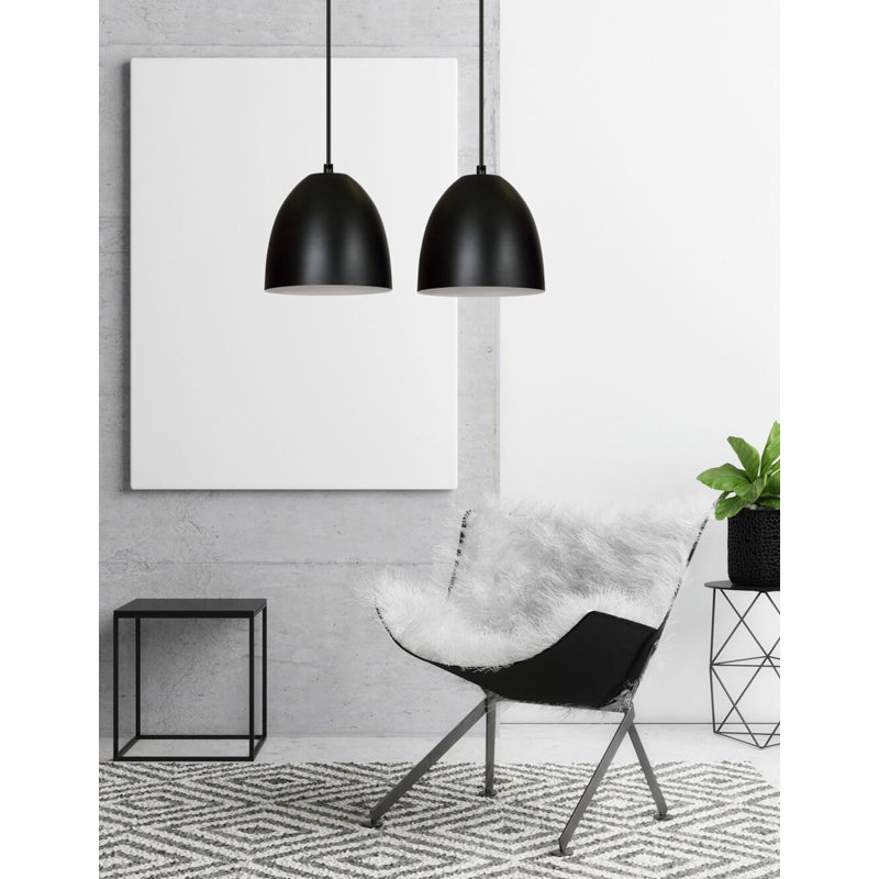 Murphy 2 - Light Kitchen Island Pendant, Black/White, Black