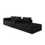 Canapé modulaire rembourré 2 pièces en velours côtelé-131373018
