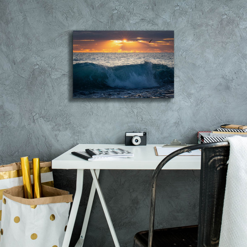 «Pelican at Dawn» par Patrick Zephyr, art mural sur toile