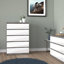 Parley 77cm W 5 - Drawer Chest of Drawers-1516375441
