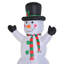 HOMCOM 6.5ft Inflatable Snowman LED Christmas Air Blown Holiday Decoration
