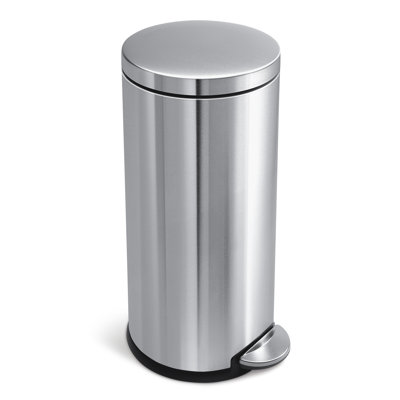 Simplehuman 30 Liter / 8 Gallon Round Step Trash Can