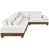 Tissu chenille crème sélectionné
