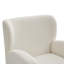 Chaise longue à oreilles Mirod - design élégant, tissu doux, pieds en bois massif, assemblage facile, structure durable