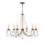Lustre classique / traditionnel à 6 lumières de style candélabre avec détails en cristal Fabio-2073540056