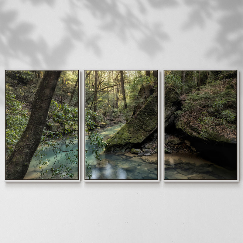 Lumière filtrée I 3 pièces, Blanc, H 24 po x l 48 po x P 2 po