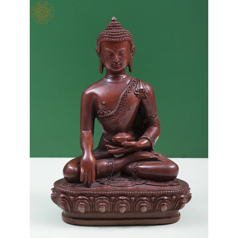 Figurine Bouddha de Gautam dans Bhumisparsha Mudra