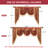 Damask Swag Window Valance in Red-89090652