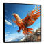 Majestic Orange Eagle Flight - aigle, art mural-719803904-719803934