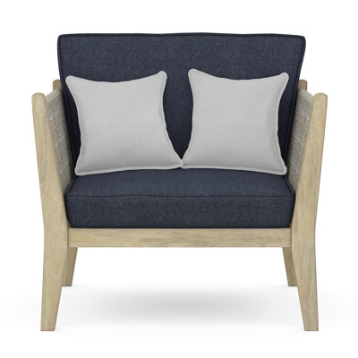 Chaise de patio avec coussins 