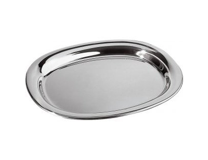 Jasper Morrison Stainless Steel Tray, 9.4", Mirror Polished