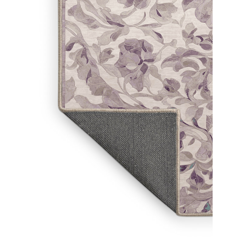 Tapis beige soyeux et moelleux, Rectangulaire 3 pi x 5 pi
