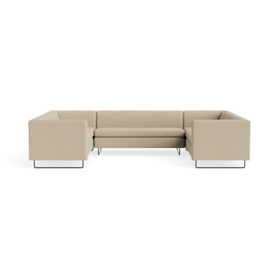 MTO - Bonnie & Clyde U-Shaped Sectional w/ Black Legs