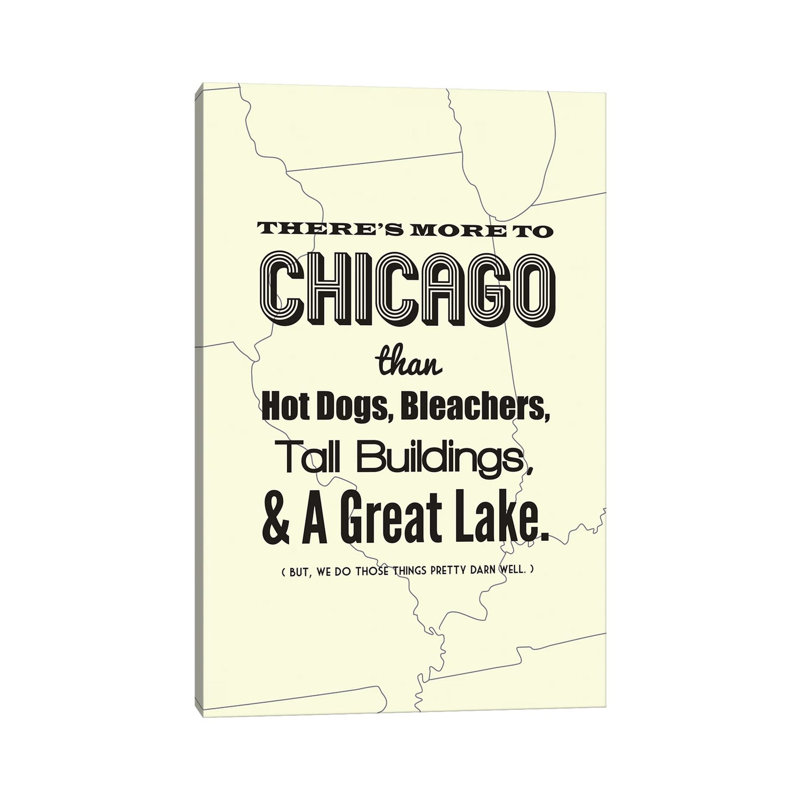 There's More To Chicago - Light by Benton Park Prints - Wrapped Canvas Gallery-Wrapped Canvas Giclée, 20.32 cm H x 30.48 cm W