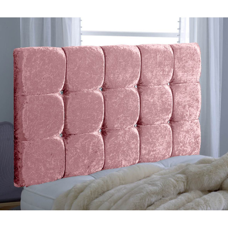 Estep Upholstered Headboard, Small Single (2'6), Pink
