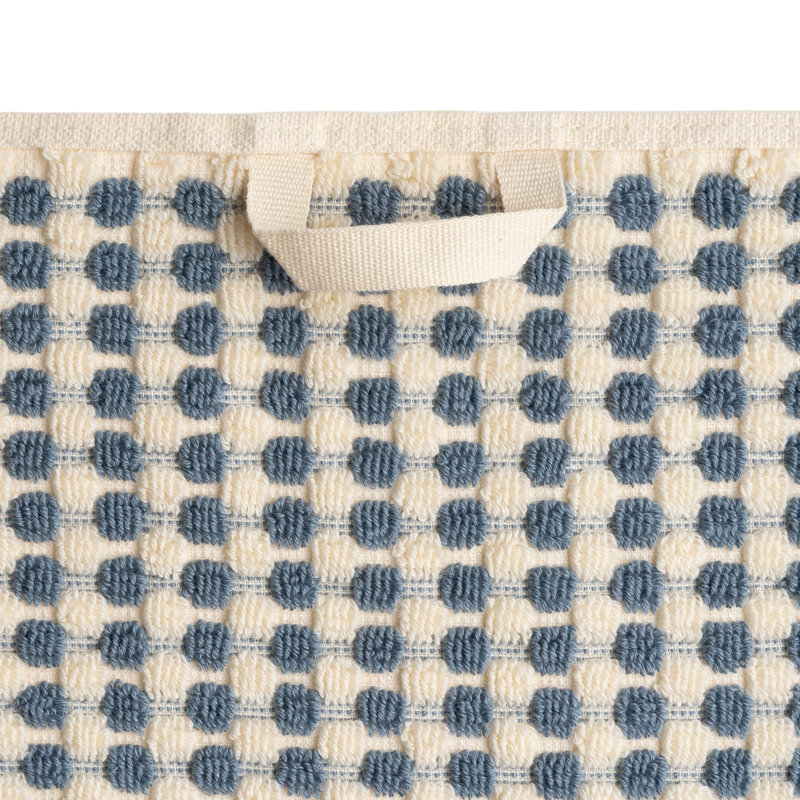 Ensemble de serviettes essuie-mains Dots, Bleu ardoise