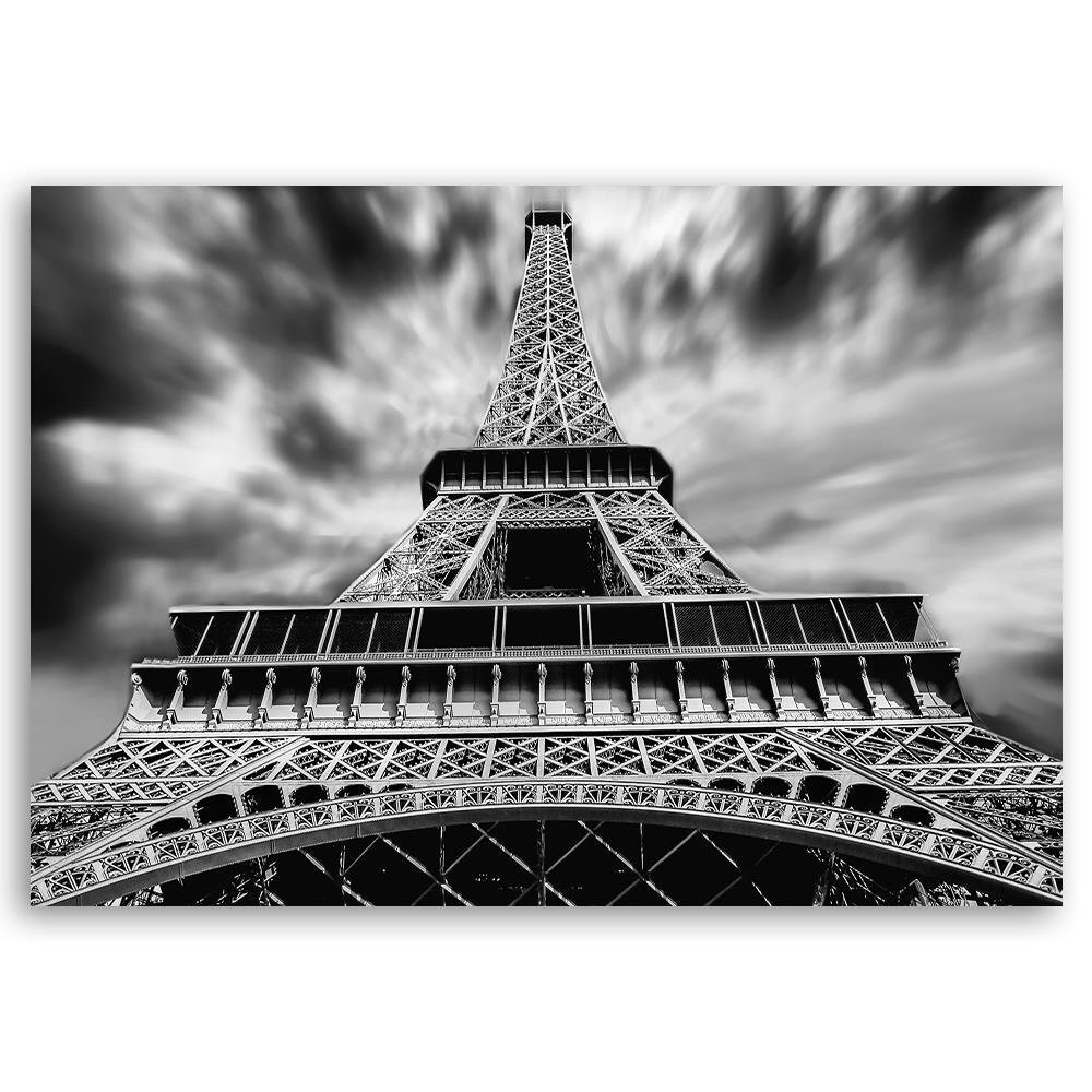 Leinwandbild Eiffel Tower Black and White