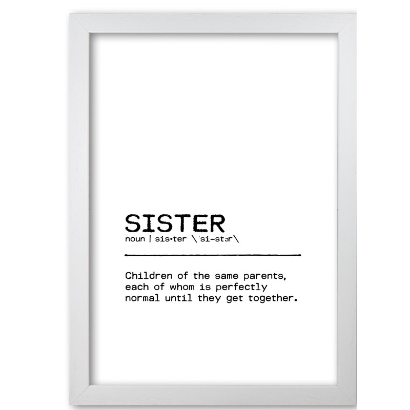 Sister Normal - Print, Wrapped Canvas, 84.1cm H x 59.4cm W x 4cm D