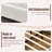 Wooden platform bed with upholstered base-2029263065-2029263070
