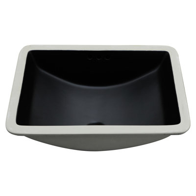 18.35 Lb Black Ceramic Undermount Sink, Sophisticated Design, Stain - , Space Saving Installation Sink 21"X14.87", Smooth Finish, Efficient Drainage, Vertical For Counter Maximization