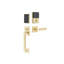 Emtek EMPowered 2 Touch Entry Set w/ Hercules Knurled Grip & Hercules Lever, Key-Free w/ BT (RH)