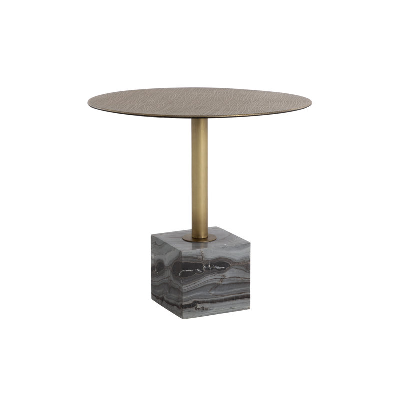 Round Dining Table, Gray