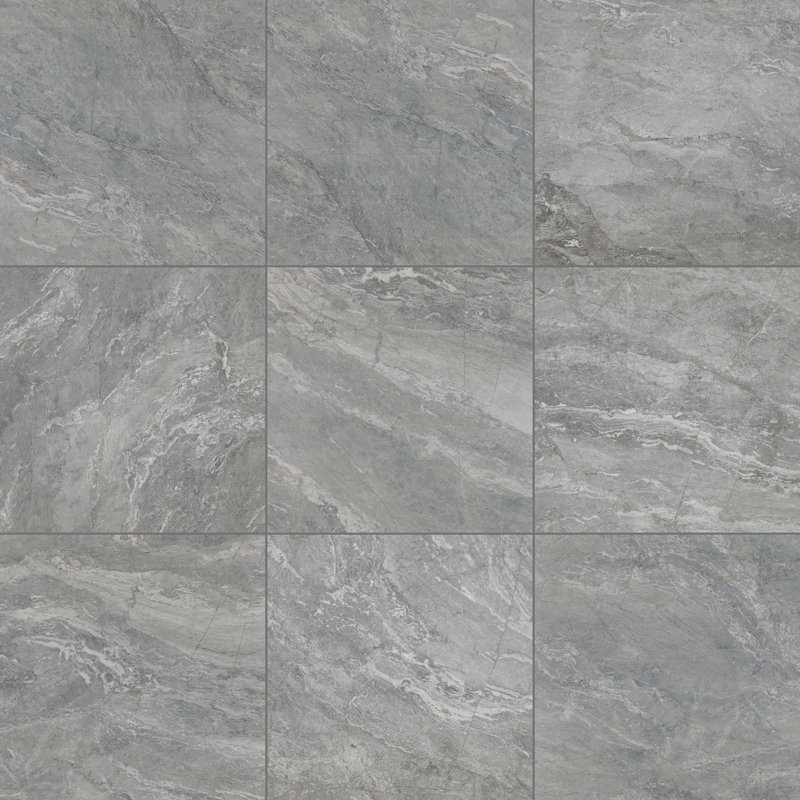 Daltile Perpetuo 24" X 24" Matte Porcelain Floor Tile (4.00 PCS Per Carton) (15.20 sqft per carton), Eternal Gray