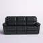 Canapé inclinable en cuir véritable avec accoudoirs coussinés de 88,5 po d'Igipa-1555705848