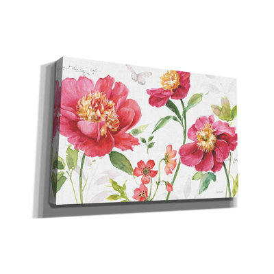 «Pink Garden I» par Lisa Audit, art mural sur toile
