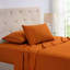 Ensemble de draps en bambou à ourlet gaufré 1800 fils 4 pièces-125022481-125022487