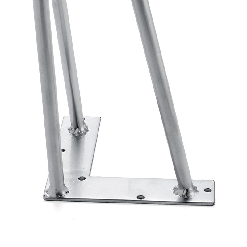 Tessio Table Leg, Silver, 71cm H x 9cm W x 9cm D