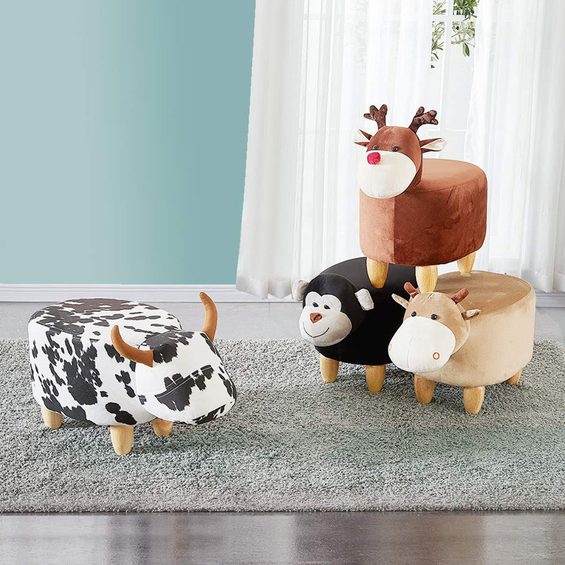 Neelam 60cm Wide Novelty Animal Print Ottoman