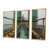 Toile avec cadre flottant or
