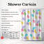 Doux couleurs de Pâques - rideau de douche standard 1 pièce-454754023