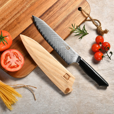 Klaus Meyer Helix 8'' Chef's Knife (Wood Sheath Contained)