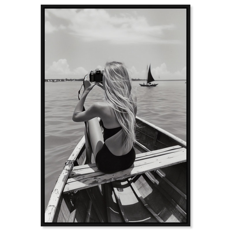 Frame Of Solitude Print by Oliver Gal, 46"H x 31"W, Black Floater Frame