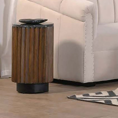 Table de bout ronde avec plateau moderne et table d'appoint