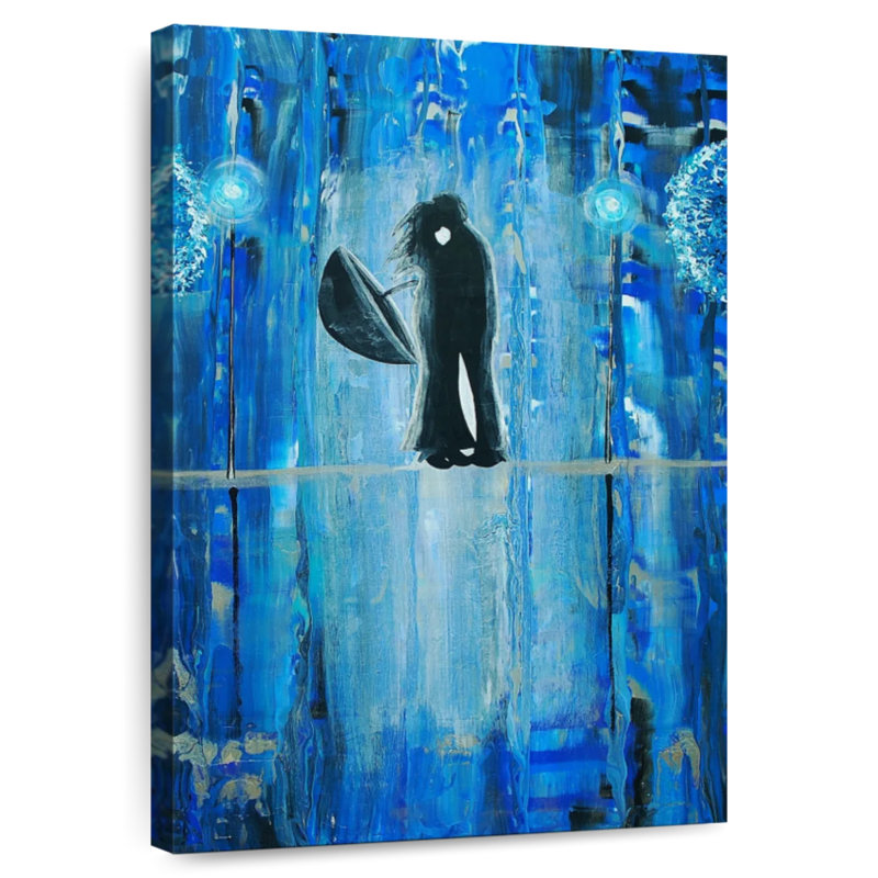 Kelan Sapphire Rain Romance, 12" H x 8" W