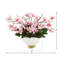 Butterfly Magnolia and Leaves in Ceramic Vase