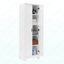 Armoire de rangement avec deux portes pour salle de bain, bureau, tablette réglable, panneau de fibres à densité moyenne, blanc-992993552-992993553